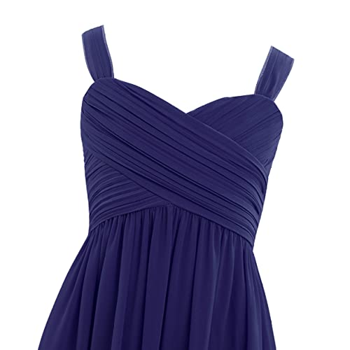 Junior Teens Ruched Bust Chiffon Bridesmaid Long Dress Maxi Gown Flower Girl Dress for Wedding Party Prom4