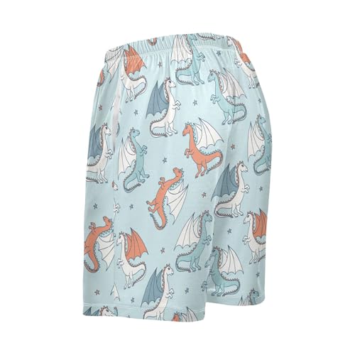 Pajama Shorts for Men Summer Pajama Pants with Pocket Pjs Bottoms Sleep Shorts3