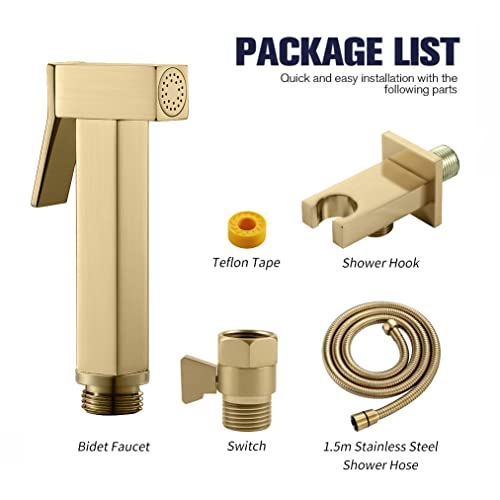 Rociador de baño con interruptor para sustituir el bidet tradicional 7