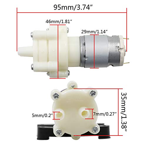Image of DC 12V R385 Diaphragm Pump Self Priming Mini Water Cooled Air Pump