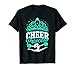 Cheer Princess Cheerleader Daughter Cheerleading Aqua Teal T-Shirt