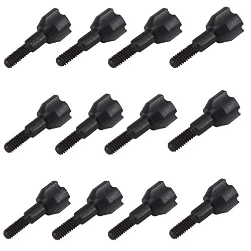 Wlood 100 Grain Archery Hunting Small Game Hammer Broadheads Crossbow Compound Bow Arrow Tips (12 Packs Black) #TOP6