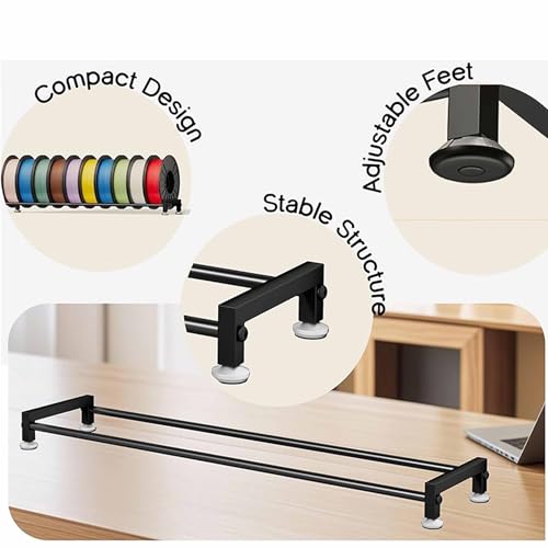 Étagère de rangement filament 3D monocouche support 10 bobines 20kg - 6