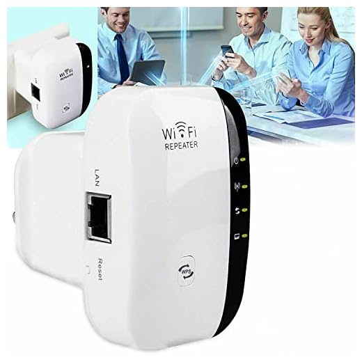 WLAN Repeater WiFi Amplifier, Wireless 2.4 GHz/Range Extender 300 Mbps, Multifunction Mini Signal Booster with WPS Function Accepts IEEE802.11n/g/b, Compatible with All WLAN Router Devices Port (A)