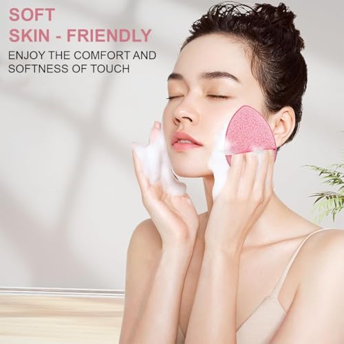 Discos Desmaquillantes Reutilizables, 6 Piezas Algodones Desmaquillantes Lavables, Desmaquillante Facial, Esponja Facial para la Limpieza Diaria - imagen 2