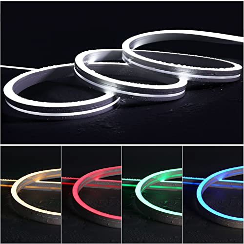 9s Light Alexa Outdoor Neon Rope Lights 5M RGBW 4in1 Christmas Decorations with Scenes, Timer Music Sync Tuya Neon LED Strip for Garden Yards Walls Works with Alexa Google Assistant(5mNeon, Rgbww)