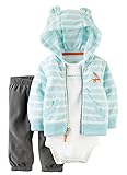 Carter's Baby Boys' 3 Piece Cardigan Set (Baby) - Heather/Green