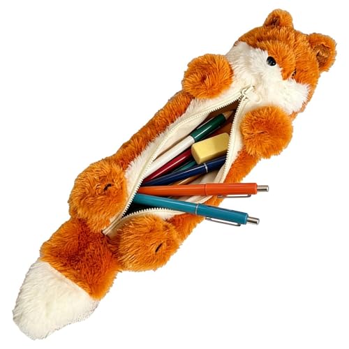 Genérico Estuche para Niñas - Material Escolar con Cremallera Suave | Mona de Papelería y Bolígrafos | para Hogar, Escuela, Oficina, Viajes, Mujeres, Niños, Estudiantes, Profesores