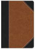 KJV Study Bible Personal Size, Black/Tan LeatherTouch