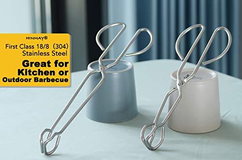 Hinmay Scissor Tongs 10-Inch And 13-Inch Set Heavy Duty Stainless Steel Wire Tongs, Set Of 2 #TOP5