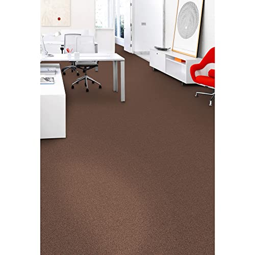 Image of Mohawk Advance 24 inch x 24 inch Berber (Loop pile), 0.11 inch Pile Height, Carpet Tile, Nylon Fiber, Terracotta Color, (24 Tiles), (96 sqft /carton)