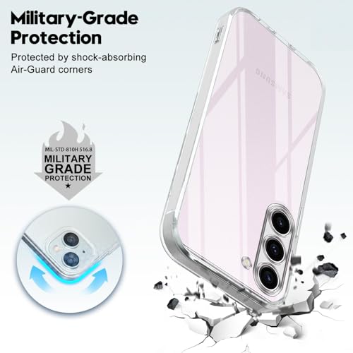 Image of Jkobi Back Cover for Samsung Galaxy S23 5G (Silicone Clear Shockproof Case with Camera Protection | Soft and Flexible | Transparent)