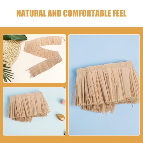 Cinta de rafia natural para accesorios de verano y decoración de fiestas 4