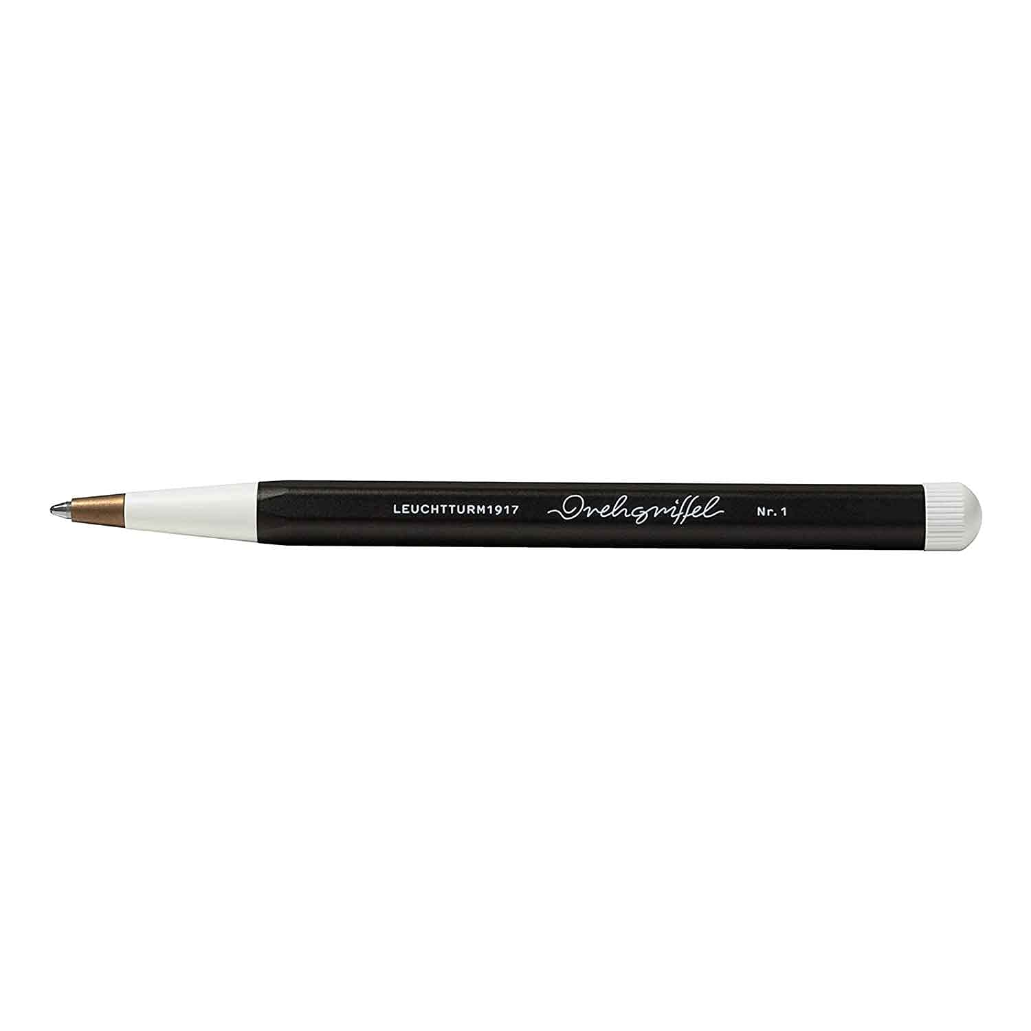 LEUCHTTURM1917 Gel Pen with Document Proof Black Ink | Drehgriffel No. 1 | Black | Twist Mechanism