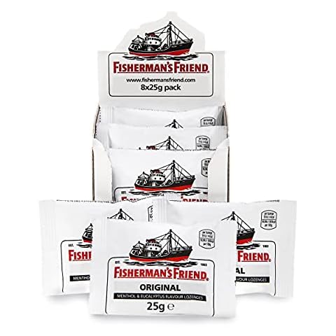 Fisherman's Friend Original Extra Strong Menthol & Eucalyptus Lozenges, Pack of 8 (25 g) Cover