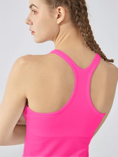 Image of sphinx cat Yoga Racerback Tank Top for Women with Built in Bra,Women's Padded Sports Bra Fitness Workout Running Shirts