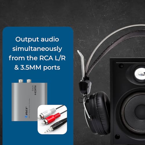 image for OREI HDMI eARC & ARC Audio Extractor Converter – HDMI ARC to RCA L/R