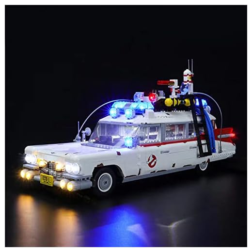 GEAMENT LED Licht-Set Kompatibel mit Lego Ghostbusters Ecto-1 - Beleuchtungsset für Creator 10274 Baumodell (Modell-Set Nicht enthalten)