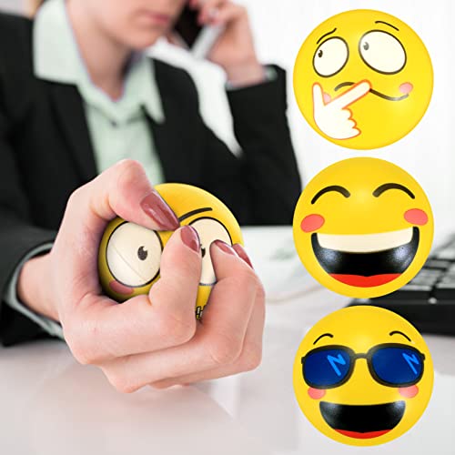 18 Stücke Stressball, Anti Stress Spielzeug Bälle, Antistressbälle für Kinder Erwachsene Mitgebsel Gastgeschenke Kindergeburtstag Weihnachten