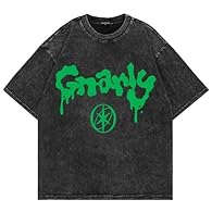 Graphic Print Design: Features bold 'Gnarly' lettering in dripping green font alongside a striking black-and-white group photo for an eye-catching streetwear look Quality Cotton Construction: Made from cotton fabric, offering a soft, comfortable feel...
