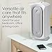Hamilton Beach TrueAir Air Purifier with Reusable 99% HEPA Grade Filter to 3 Microns, Captures 99% of Allergens, Dust, Pollen, Pet Dander, Mold Spores, Reduces Odors, 3 Speeds, 140 Sq. Ft., White