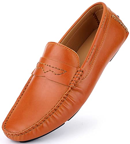 Marino Mens Penny Loafers - Comfortable and Lightweight Dress Casual Loafers - Slip-on Driving Shoes with Gift Shoe Bag