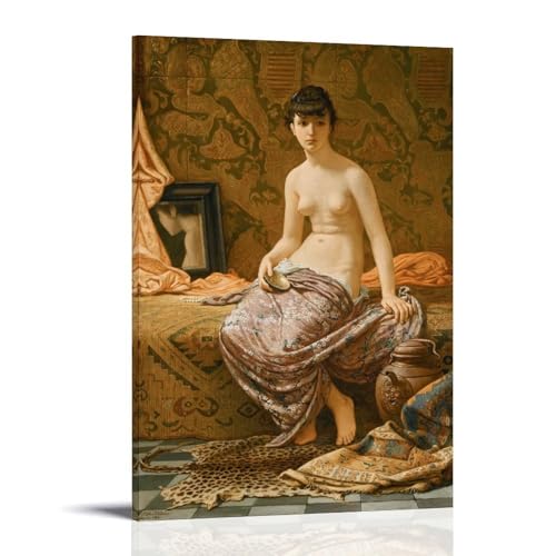 Odalisque Elihu Vedder impression art mural néoclassique sur toile premium