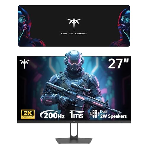 Image of KTC 27 Inch 210Hz 2K Gaming Monitor & Large Mouse Pad