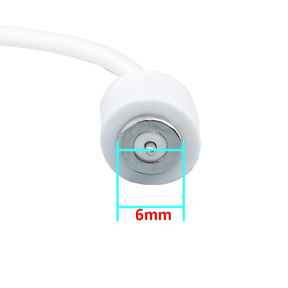 Cavo di ricarica magnetico USB DC per massaggiatore a 1 punto, cavo di ricarica di ricambio, diametro 6 mm
