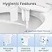 LUXE Bidet NEO 185 Plus - Dual Nozzle, Non-Electric Bidet Attachment for Toilet Seat, Patented Slide-In Install, 360° Self-Clean, EZ-Lift to Clean, Feminine & Rear Wash (Chrome)
