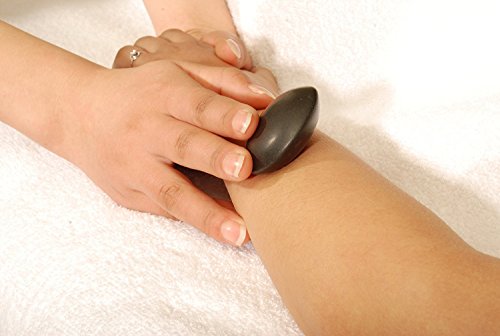 Master Massage 10 Piece Malteser Contour Shape Black Basalt Hot Stone Rock Massage Tool Pack (31148) #TOP21