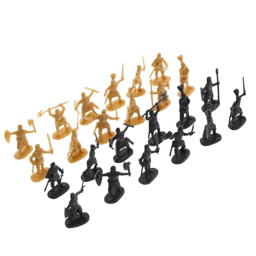 iplusmile 200個 ミニチュア兵士モデル 中世軍団アクションフィギュア 小型兵隊ミニフィギュア マイクロ造園装飾 ガーデン 学校模型用