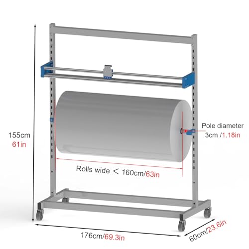 Manueller Luftpolsterfolienspender, 2-in-1-Geschenkpapierhalter für kommerzielle Verpackungen