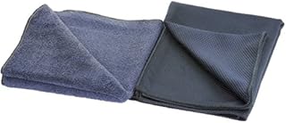 Glart 2- Piece Set Microfibre Household Cloths Glass and Furniture Cloths for Glasses, Windows, High-Gloss Kitchen Units, Kitchen Cupboard Doors, 60 x 40 cm and 32 x 32 cm