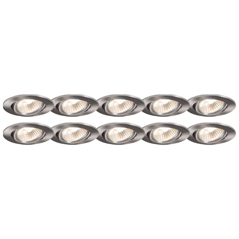 QAZQA Cisco Inbouwspot – Kantelbaar, Koperkleur, GU10, Max 50W, Dimbaar – Voor Woonkamer, Keuken, Slaapkamer