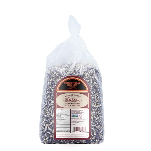 Amish Country Popcorn | 6 lb Bag | Midnight Blue Popcorn Kernels | Old Fashioned, Non-GMO and Gluten Free (Midnight Blue - 6 lb Bag)