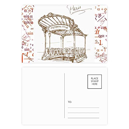 Cartes postales Paris Métro pour dire merci avec style après vos vacances en France