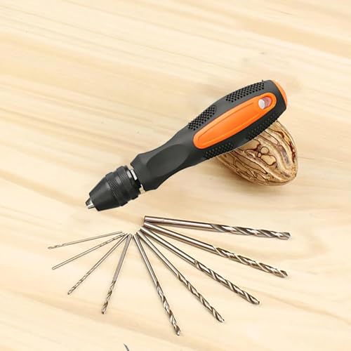 KEWAYO Pin Vise Mini Handbohrer 0.5–8 mm, präzises Werkzeug mit schlüssellosem Spannfutter für Epoxidharz, Modellbau, DIY Holzarbeiten und Schmuckherstellung