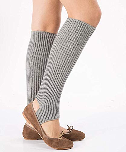 Guojanfon Fashion Yoga Socks for Women Girls Workout Socks Toeless Training Dance Leg Warmers(Black,Gray,White,Purple) (3 colors)