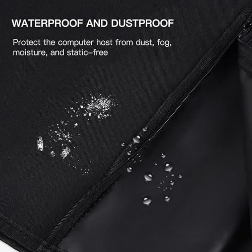 Funda Universal para PC, Cubierta Antipolvo Impermeable de Nylon con Cremallera para Gabinete Mid Tower de 62x26x52 cm miniatura 5