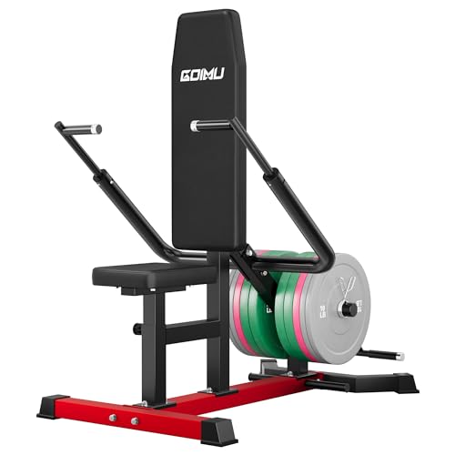 Goimu SD01 Seated Dip Machine, 400LBS Strength Training Upper Body Machine with Tricep Dip Press & Cable Bar for Home Gym, Compact Design for Chest, Biceps, and Triceps Workout (Red-170lbs-c)