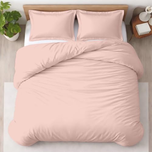 Kotton Culture 3 Pc Full Duvet Cover Set-100% Egyptian Cotton 600 Thread Count Ultra Soft Premium Durable Comforter Cover Zipper Closure & Corner Ties- (Burnt Orange, 104" X 98")
