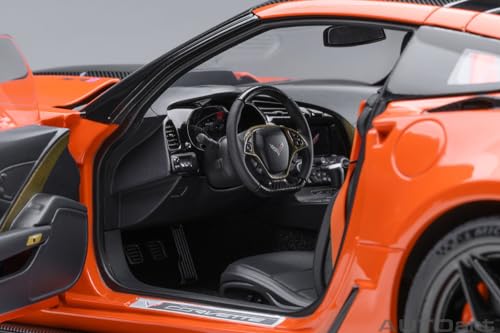 Autoart 2019 Chevrolet Corvette C7 ZR1 Sebring Orange Tintcoat 1/18 miniatura 4