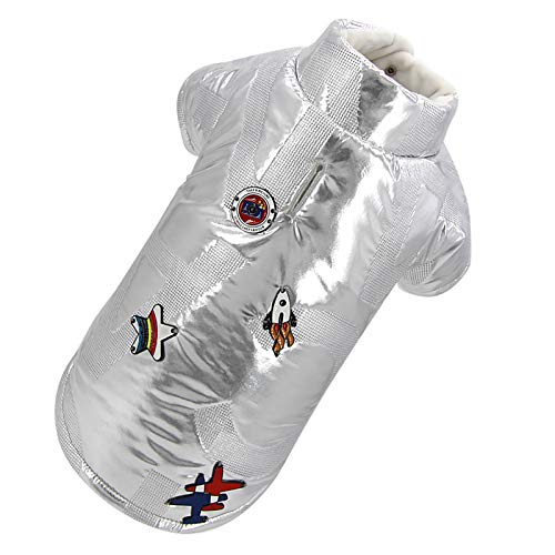 Manteau d'hiver élégant pour chien, doublure en polaire chaude avec trou pour laisse, gilet en coton imperméable pour chat, pull doux pour animal domestique Cover