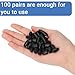 100 Sets Breakaway Clasp for Necklaces Plastic Breakaway Clasps Safety Breakaway Clasps Plastic Bead Connectors for Jewelry Making (Black)