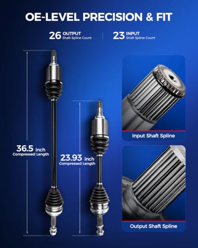 Image of KAX CV Axle Front Driver & Passenger Side for Toyota Corolla & Chevry Prizm