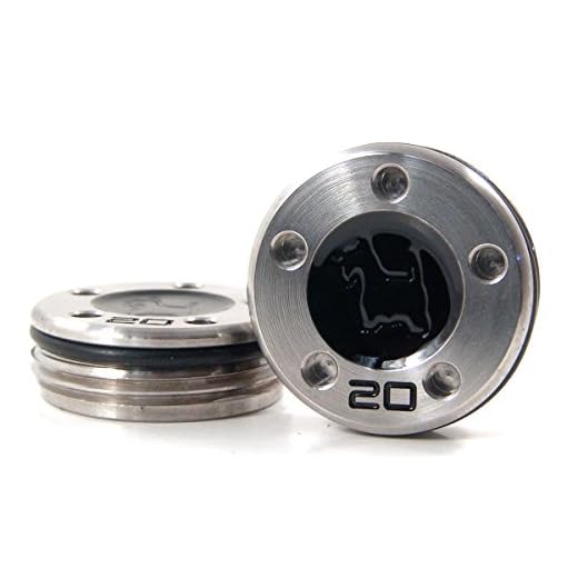 19th Hole Custom Shop 2 of 20g Weights for Scotty Cameron Golf Putters, Scottie Dog (Black)