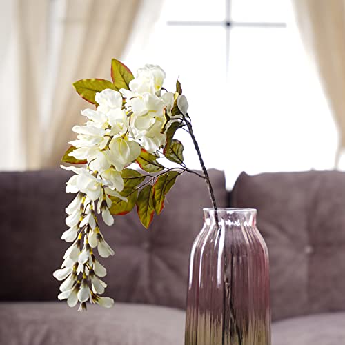 Image of PURE HOME + LIVING White Bean Faux Flower Stem 1 Piece | Plastic