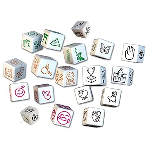 Happy Story 18 Cubes Bundle Sets Roll Cubes A Happy Trip and Challenge of Words and Stories 108 Images Unlimited Stories Combination Story Dice Game Set Imaginative Play for Kids Cover