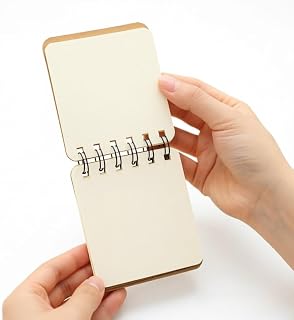 1pc Random Style Mini Kraft Paper Spiral Notebook Weather Theme Pocket-Sized Journal Cute Moon Rain Cloud Thunder Design School Office Supplies